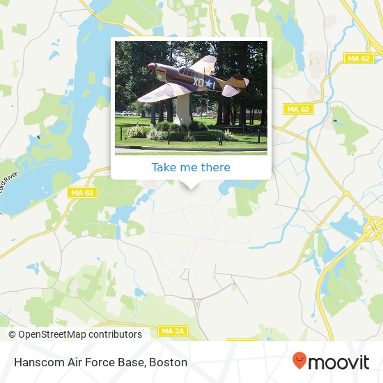 Hanscom Air Force Base map