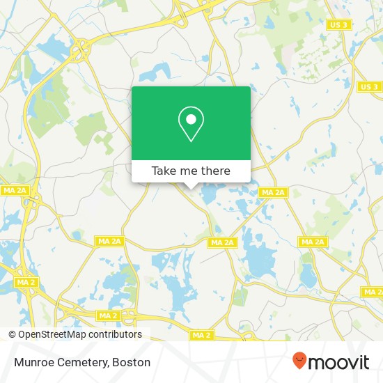 Munroe Cemetery map