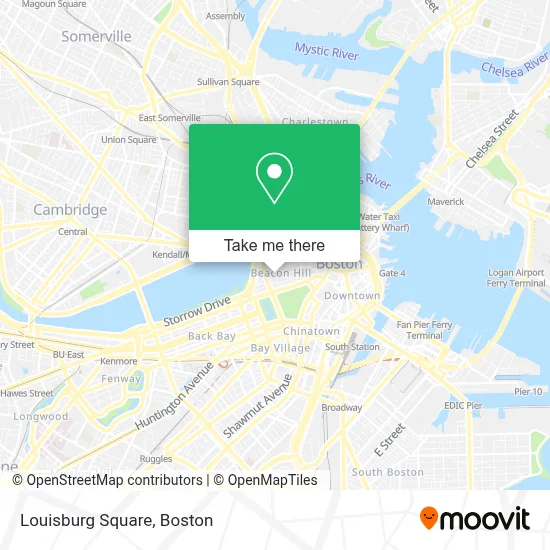 Louisburg Square map