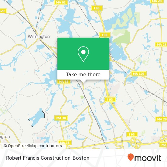 Robert Francis Construction map