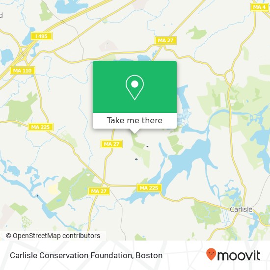 Carlisle Conservation Foundation map