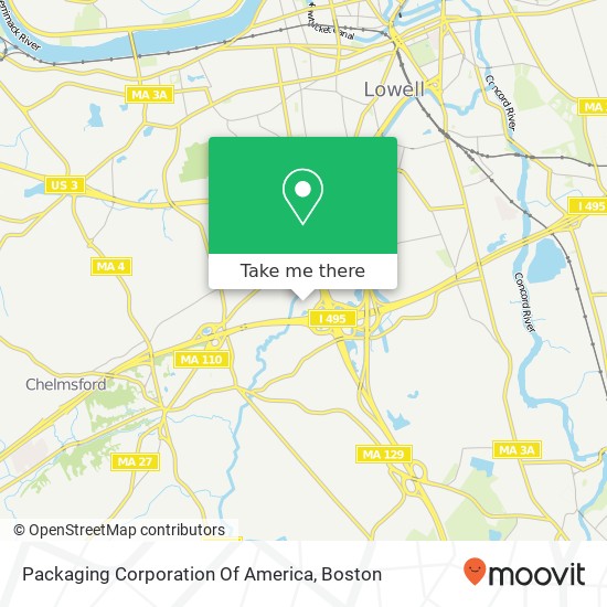 Mapa de Packaging Corporation Of America