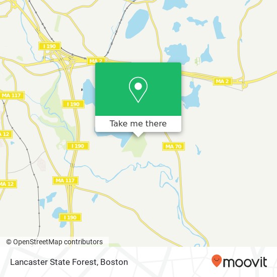 Lancaster State Forest map