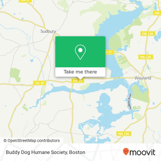 Buddy Dog Humane Society map