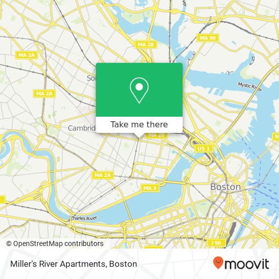 Mapa de Miller's River Apartments