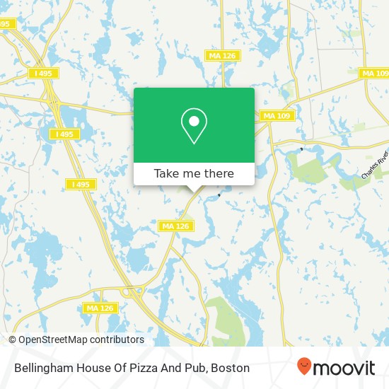 Bellingham House Of Pizza And Pub map