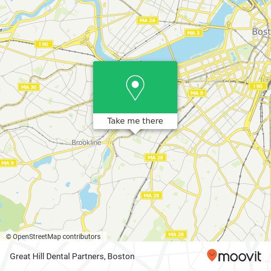 Great Hill Dental Partners map