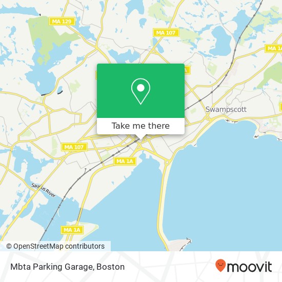 Mapa de Mbta Parking Garage