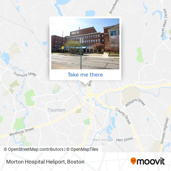 Morton Hospital Heliport map