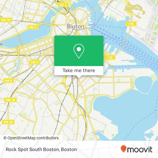 Rock Spot South Boston map