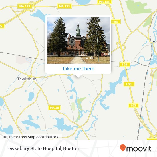 Tewksbury State Hospital map