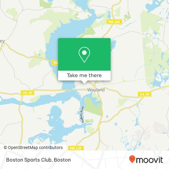 Boston Sports Club map