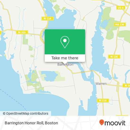 Mapa de Barrington Honor Roll