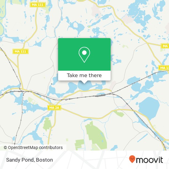 Mapa de Sandy Pond