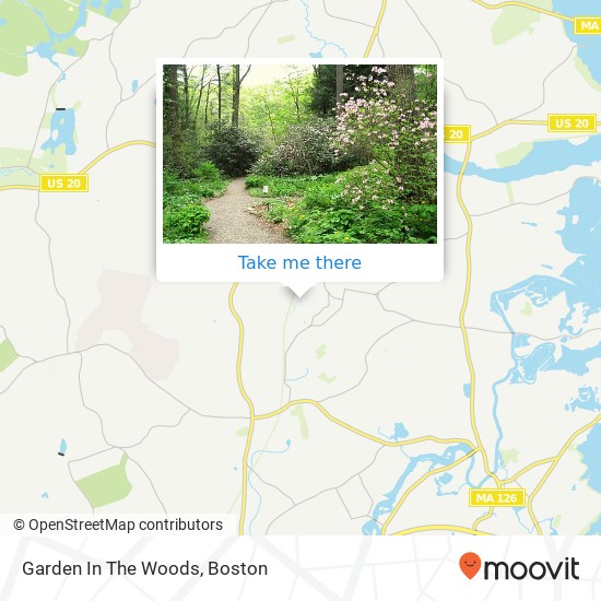 Garden In The Woods map