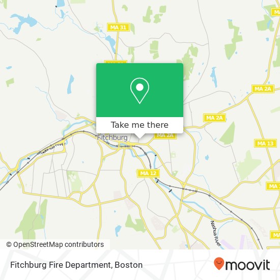 Mapa de Fitchburg Fire Department