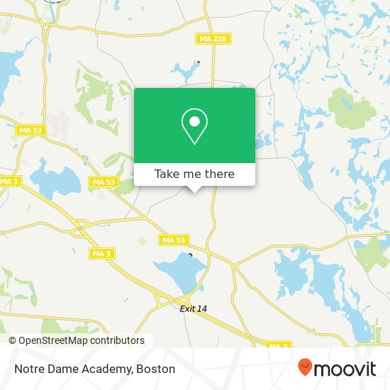 Mapa de Notre Dame Academy