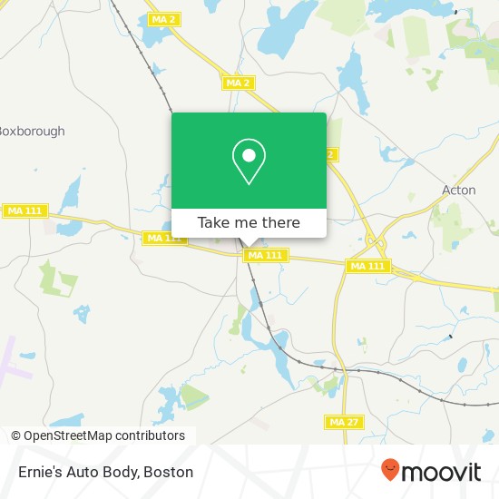 Mapa de Ernie's Auto Body