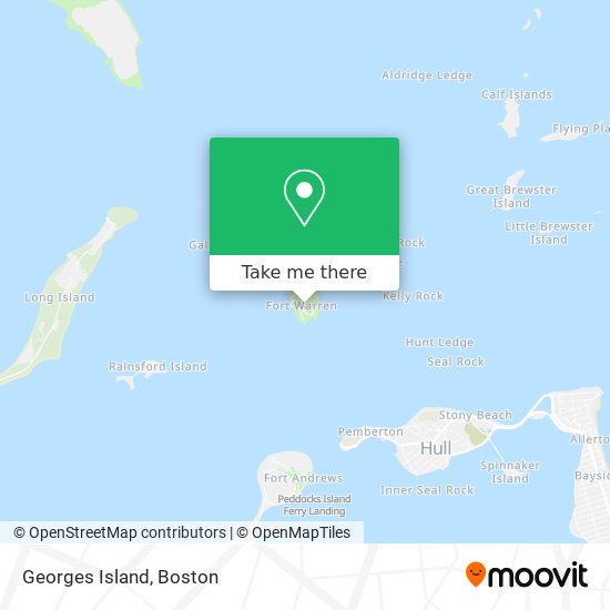 Mapa de Georges Island