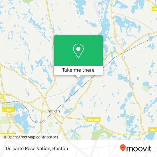 Delcarte Reservation map