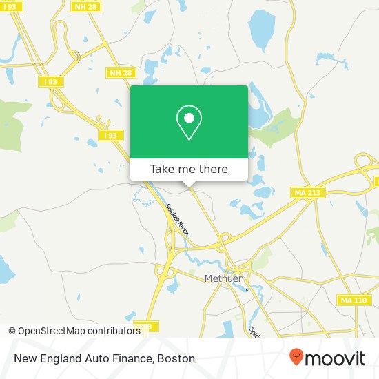 Mapa de New England Auto Finance