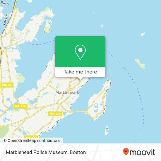 Marblehead Police Museum map