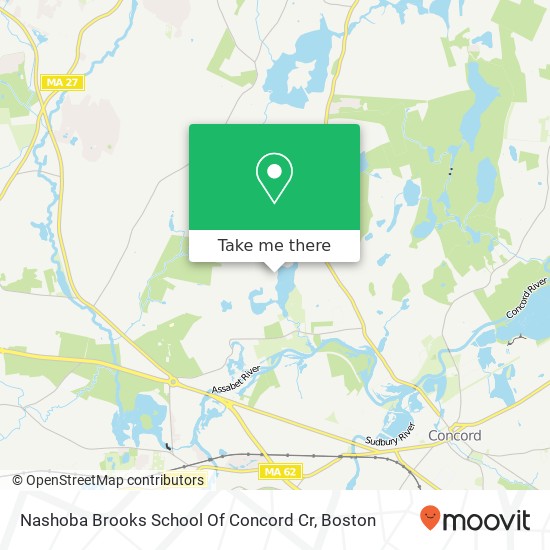 Nashoba Brooks School Of Concord Cr map