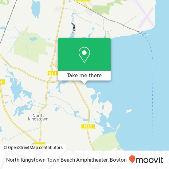 North Kingstown Town Beach Amphitheater map