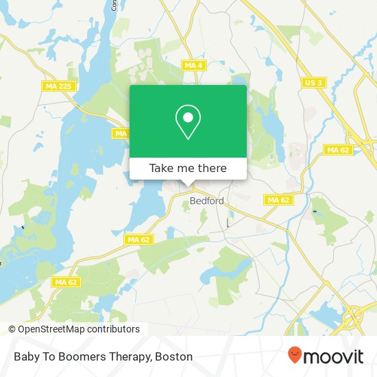 Baby To Boomers Therapy map