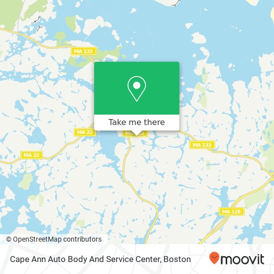 Cape Ann Auto Body And Service Center map