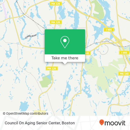 Council On Aging Senior Center map