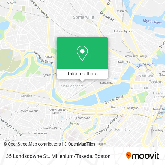 35 Landsdowne St., Millenium / Takeda map