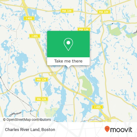 Mapa de Charles River Land