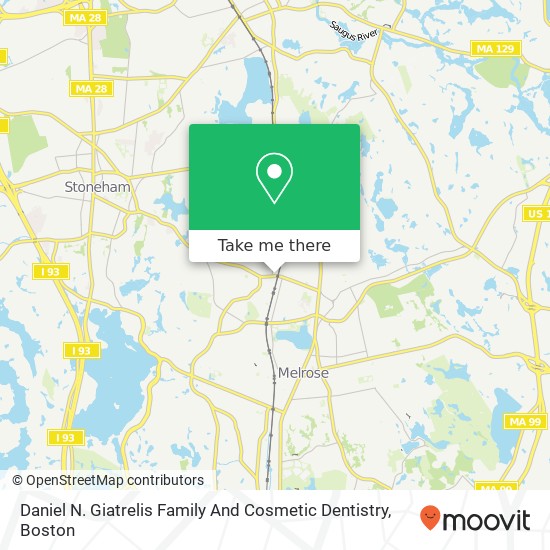 Mapa de Daniel N. Giatrelis Family And Cosmetic Dentistry