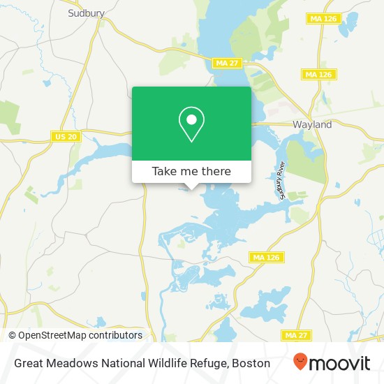 Mapa de Great Meadows National Wildlife Refuge