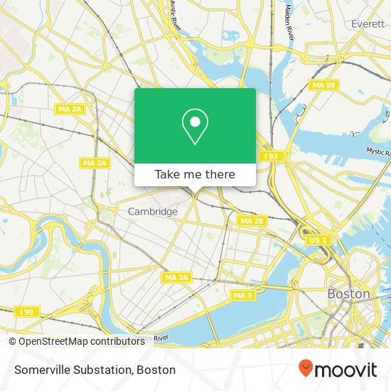 Mapa de Somerville Substation