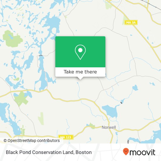 Black Pond Conservation Land map