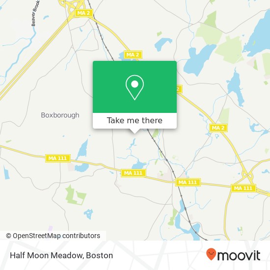 Half Moon Meadow map