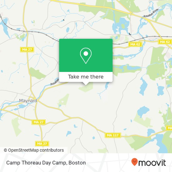 Camp Thoreau Day Camp map