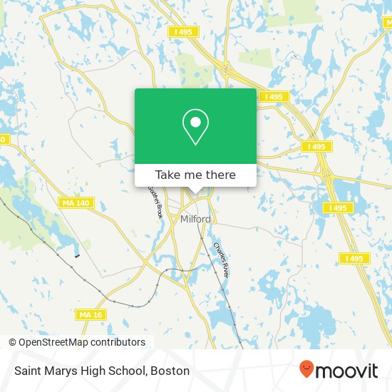 Mapa de Saint Marys High School