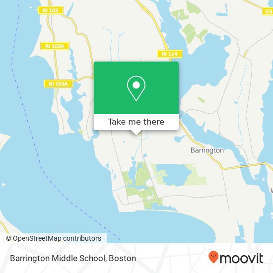 Barrington Middle School map