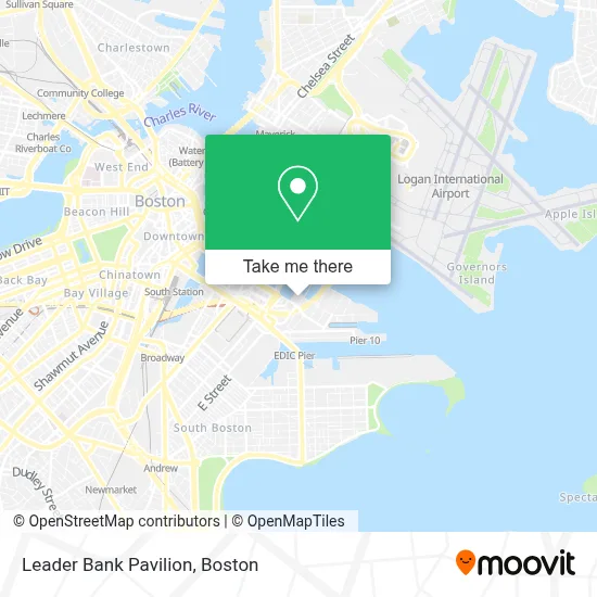 Leader Bank Pavilion map