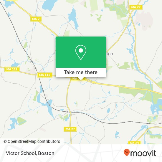 Victor School map