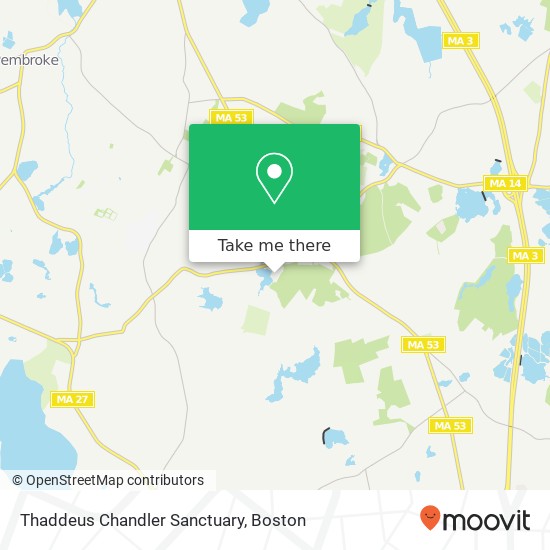 Mapa de Thaddeus Chandler Sanctuary