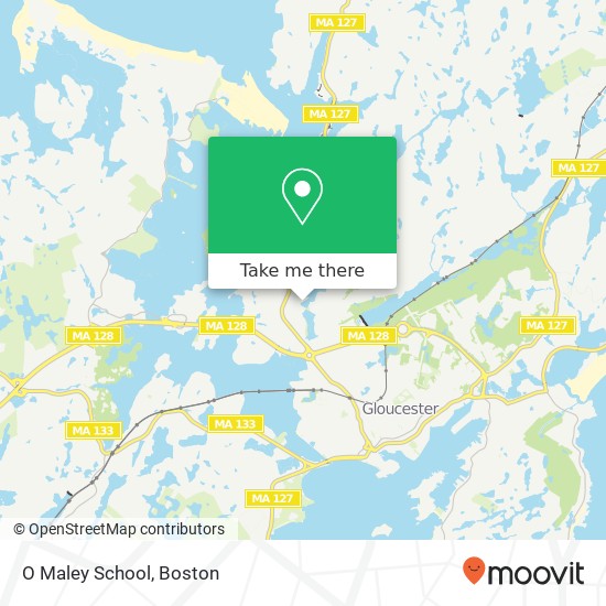 Mapa de O Maley School