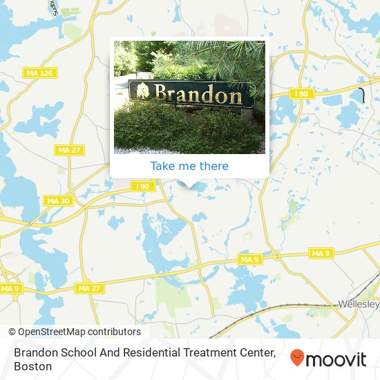 Brandon School And Residential Treatment Center map