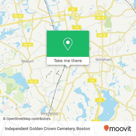 Independent Golden Crown Cemetery map