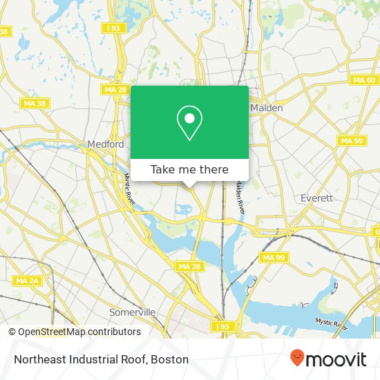 Northeast Industrial Roof map