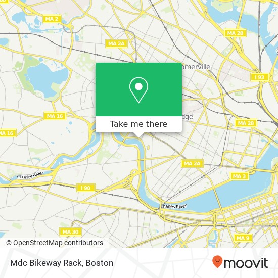 Mapa de Mdc Bikeway Rack