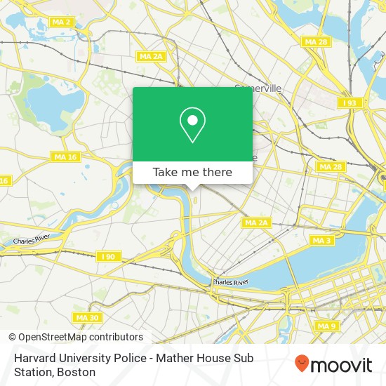 Harvard University Police - Mather House Sub Station map